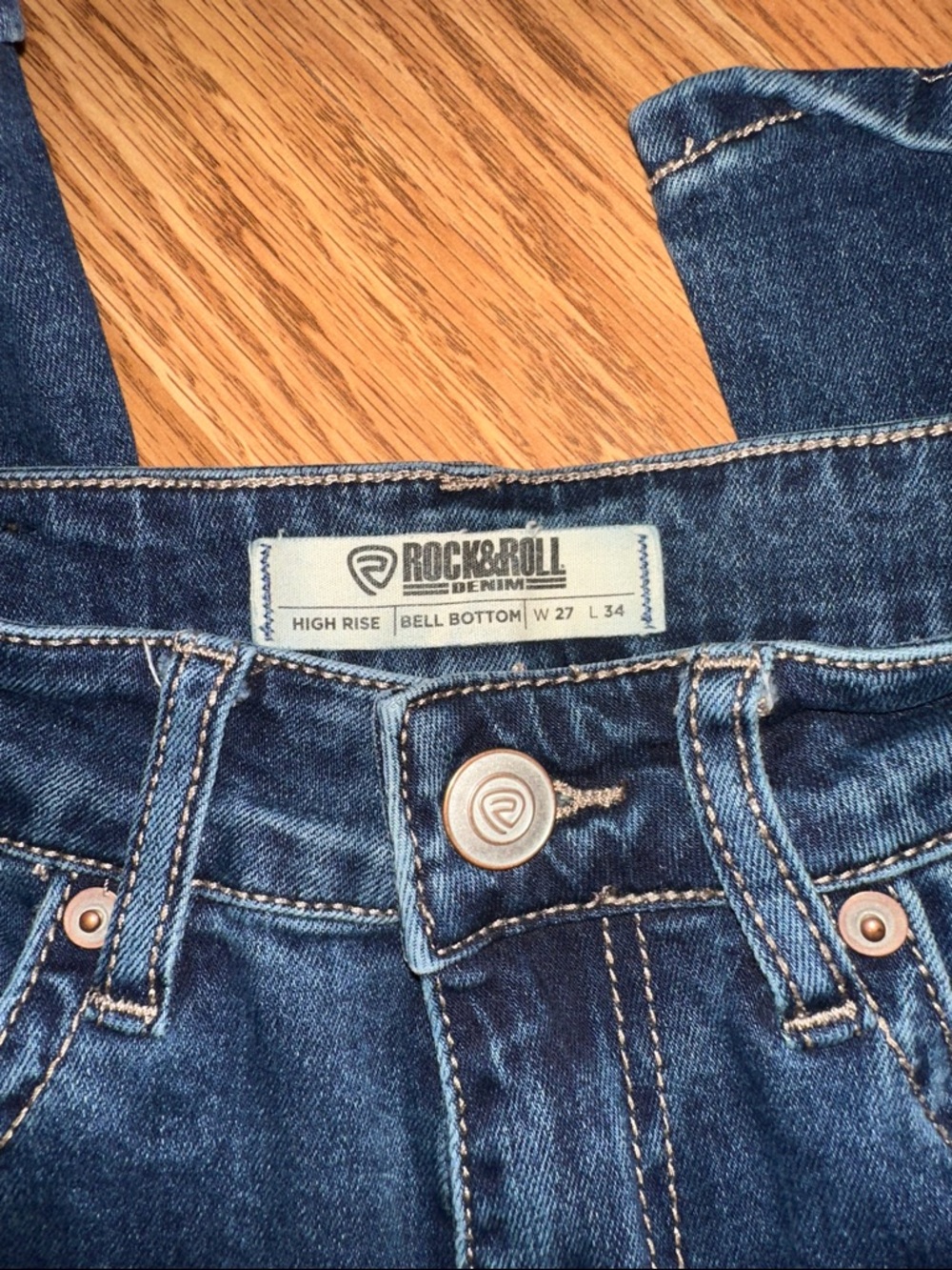 High Rise Bell Bottom Jeans - Picture 2 of 3